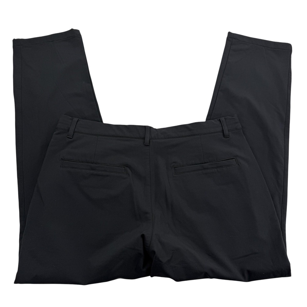 Uniqlo HEATTECH Pants Mens 36x30 Black Fleece Lined Thermal Chino Stretch Casual